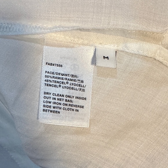 Lafayette 148 New York White Button Down Shirt - Picture 5 of 9